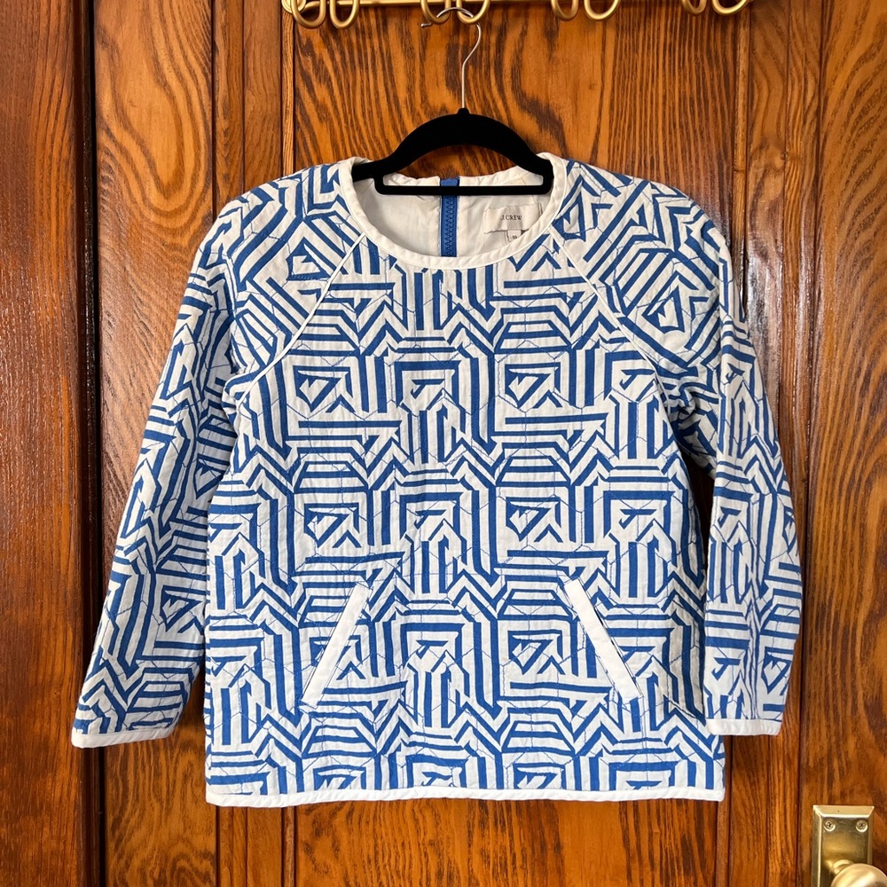 J.Crew Quilted Popover